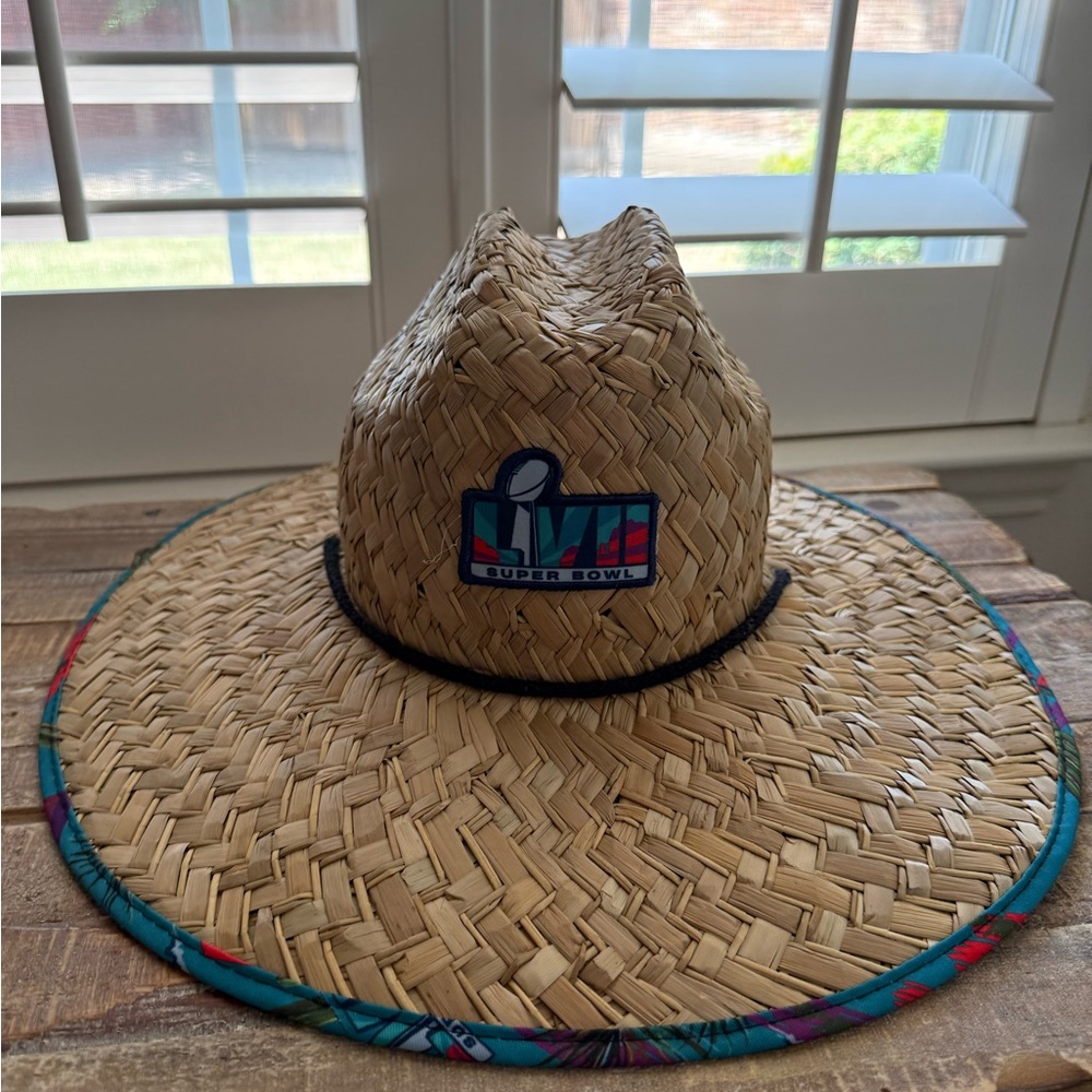 Super Bowl Straw Hat